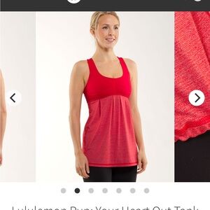 🏃‍♀️ Lululemon Run: Your Heart Out Tank, Red, Women’s Size 6